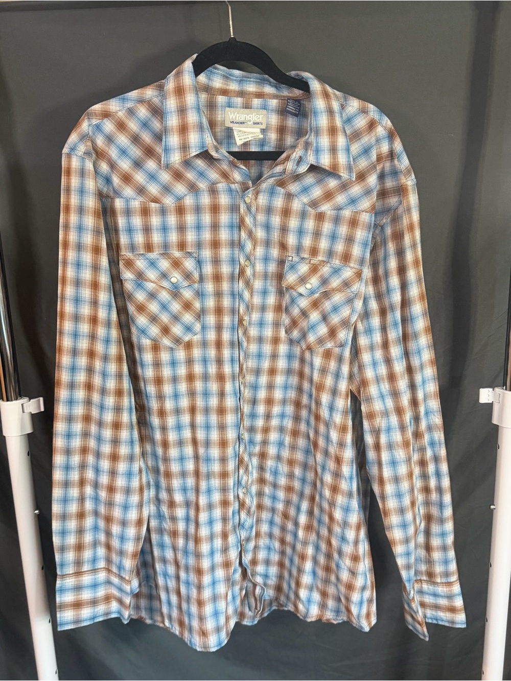 Men’s Wrangler Wrancher Pearl Snap Shirt